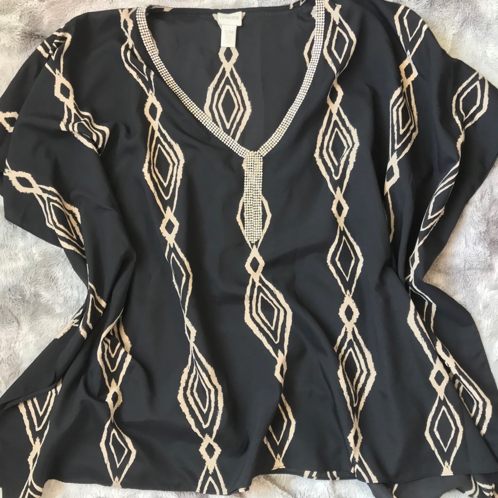 Chico’s chiffon poncho